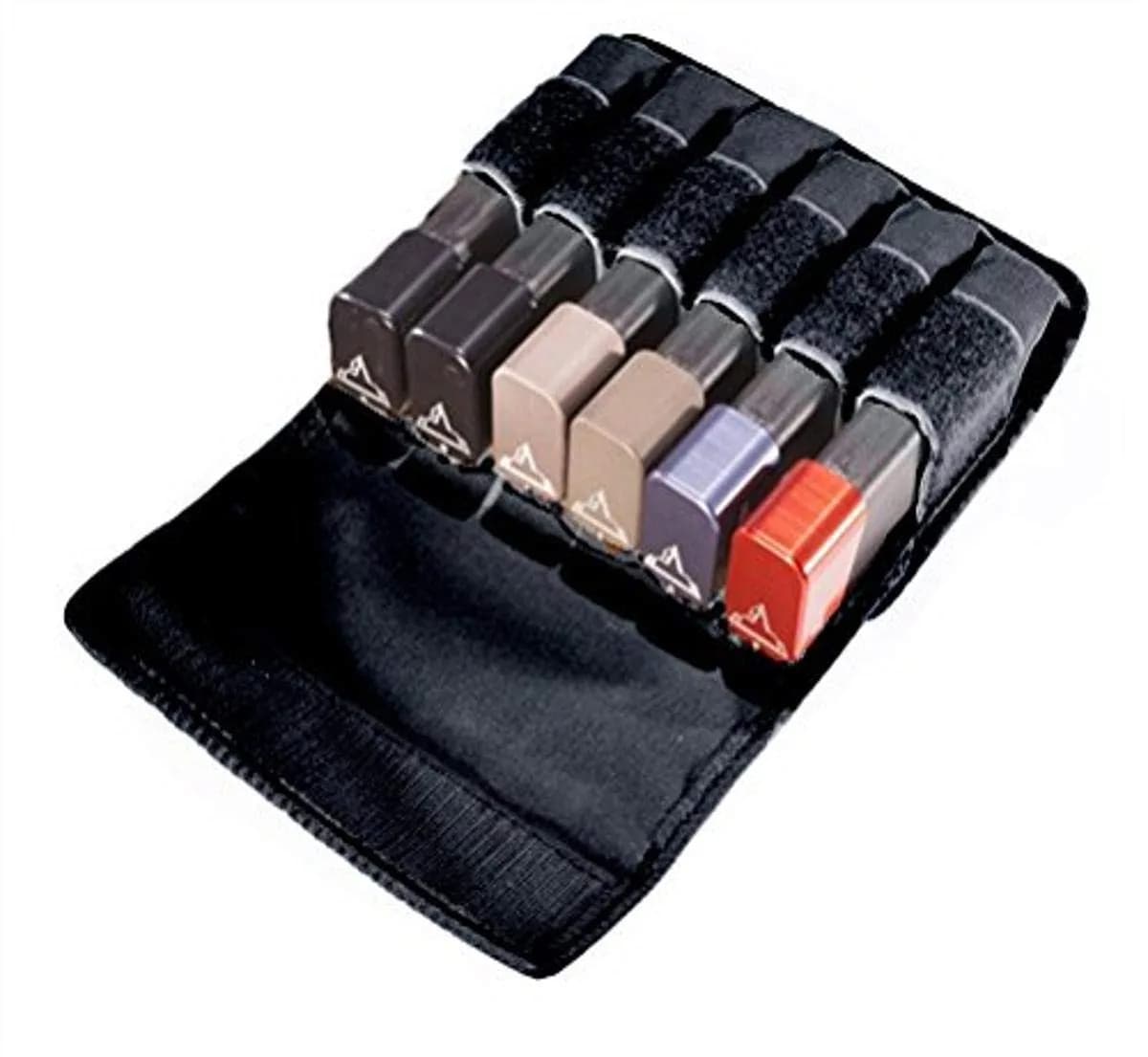 TUFF 6 in-Line Magazine Pouch Size 2 | Heavy Duty Nylon, Fits 9mm/.40S&W/.45ACP Magazines — Black