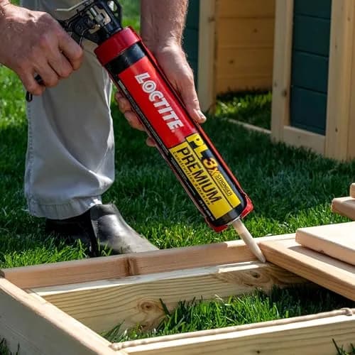 Loctite PL Premium Polyurethane Construction Adhesive 10 fl oz (295 ml) Cartridge, 12 Pack | 3x Stronger Than Ordinary Adhesives thumbnail 5