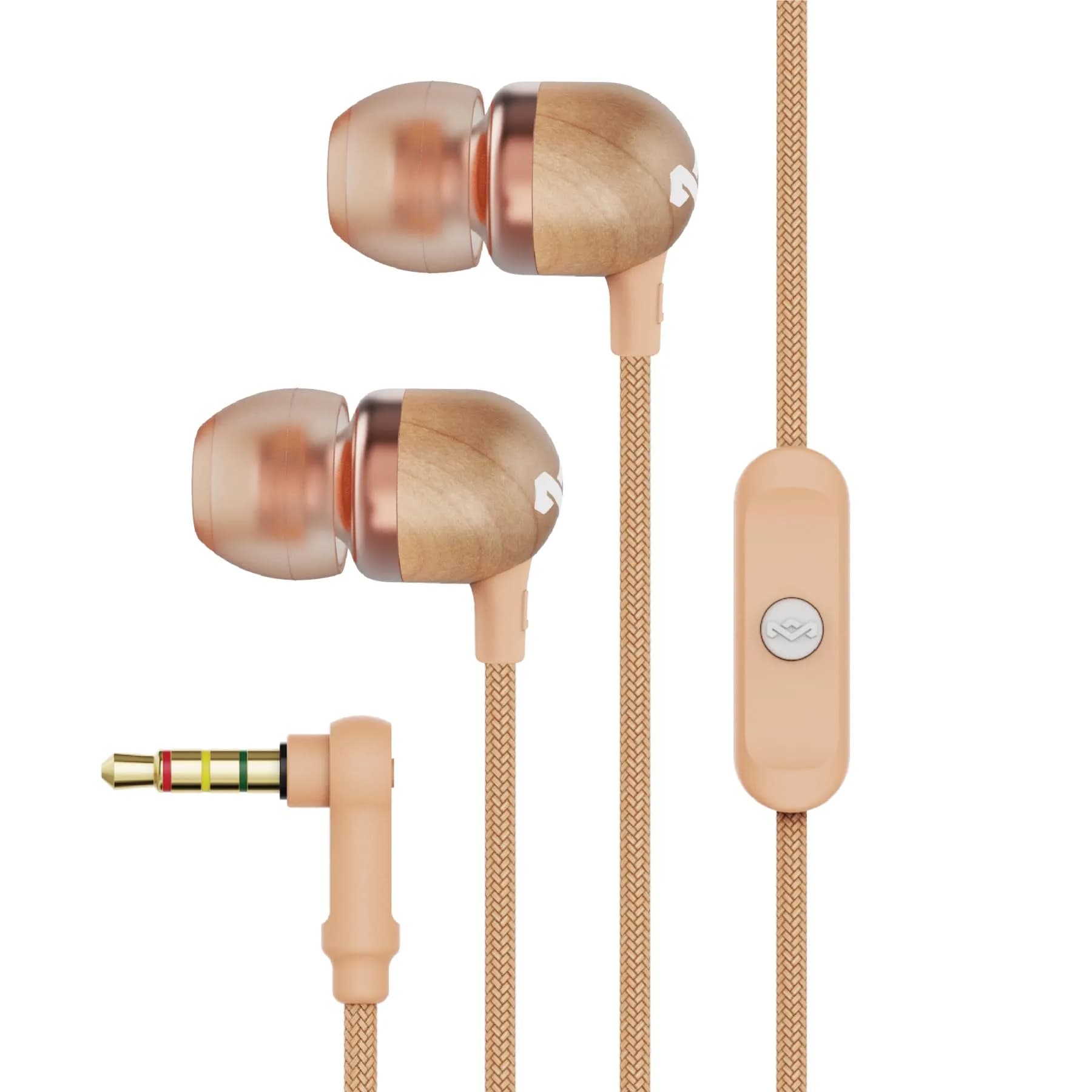 House of Marley Smile Jamaica USB-C Wired Earbuds with Microphone, 9.2mm Driver | Plug-and-Play Audio for Modern Devices — Copper / 2.1