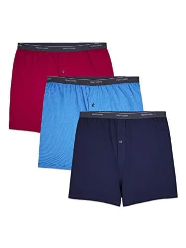 Fruit of the Loom Big Man Knit Boxers 3XL (3-Pack) | Relaxed Fit with Extra Room thumbnail 1