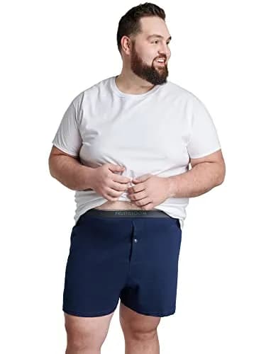 Fruit of the Loom Big Man Knit Boxers 3XL (3-Pack) | Relaxed Fit with Extra Room thumbnail 2