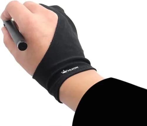 HUION Artist Drawing Glove Cura CR-01 Black | Reduces Friction for Graphics Tablets thumbnail 1