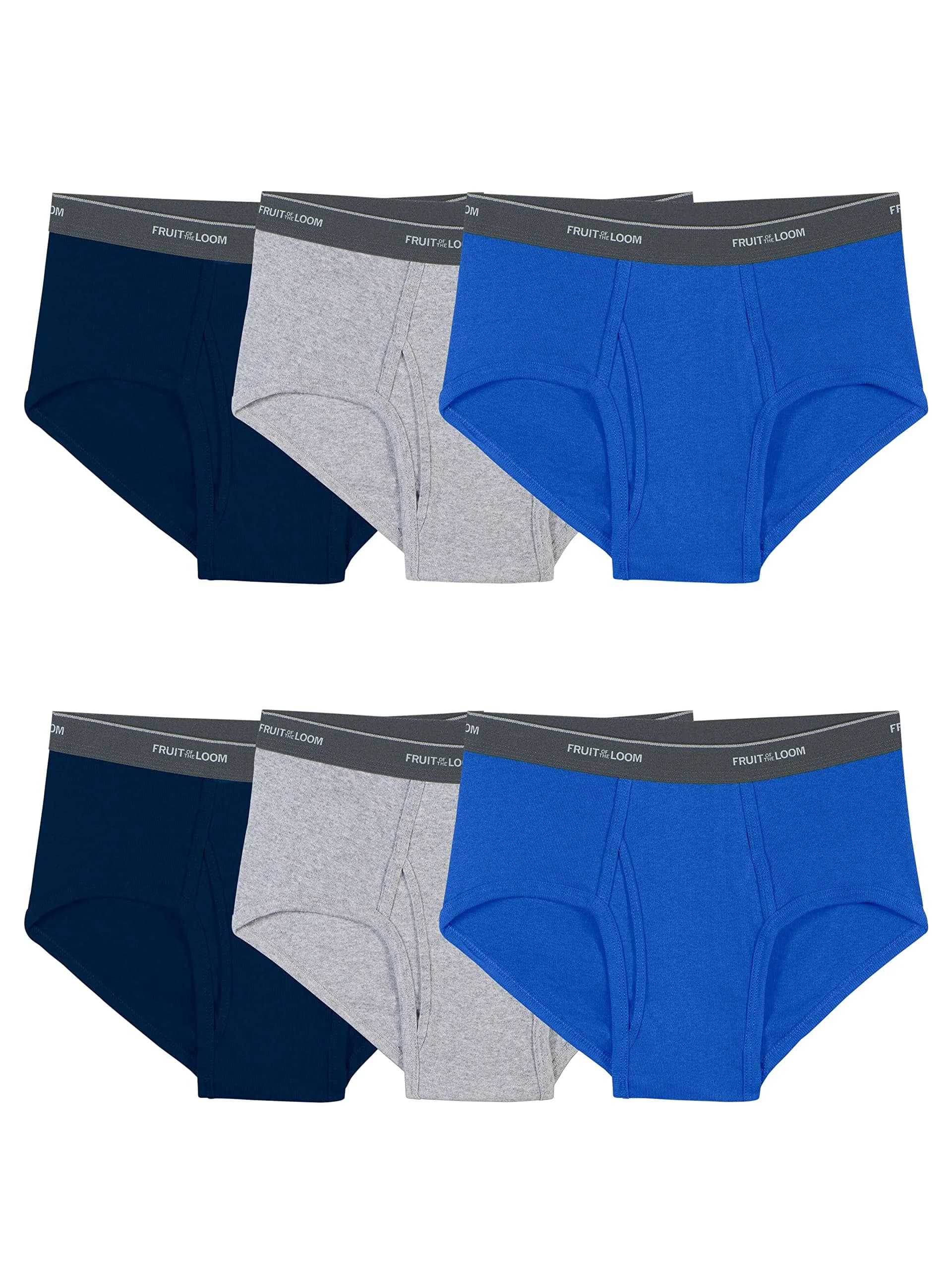 Fruit of the Loom Mens Tag-Free Cotton Briefs, 9 Pack - White, Large US | Full Coverage, Moisture Wicking Comfort — Assorted Colors