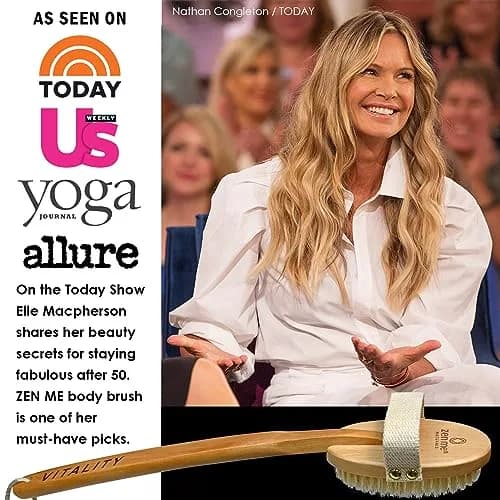 ZEN ME Skin Cleaning Brush Set | Natural Exfoliation Kit with Boar Bristle, Gloves, Konjac Sponge & Foot File for Lymphatic Drainage thumbnail 7