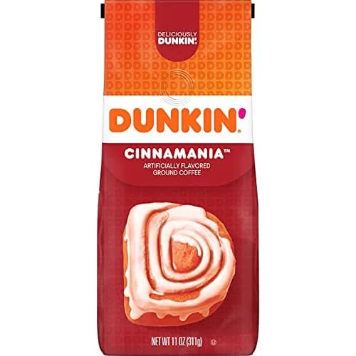 Dunkin' Cinnamania Ground Coffee 311g (11 oz) | Sweet Cinnamon Roll Flavor thumbnail 1