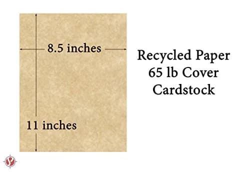 S Superfine Printing Aged Stationery Parchment Recycled Paper | 65Lb Cover Cardstock 8.5" x 11" | 50 Sheets thumbnail 5