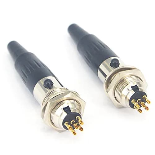 onelinkmore Mini XLR 5 Pin TA5F Female + TA5M Male Connector Set | Solder Type Mic Audio Adapter thumbnail 4