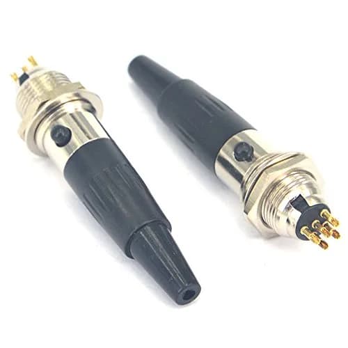 onelinkmore Mini XLR 5 Pin TA5F Female + TA5M Male Connector Set | Solder Type Mic Audio Adapter thumbnail 3