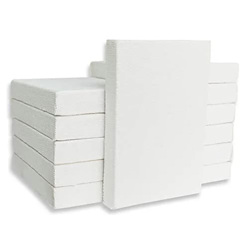 LWR CRAFTS Mini Stretched Canvas 2" x 3" Pack of 12 | Premium Artist Canvas for Oil & Acrylic Painting thumbnail 6