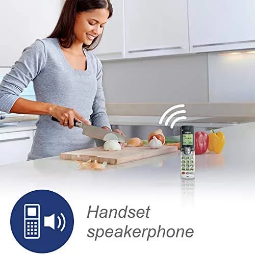 VTech CS6529 1-Handset Cordless Phone with Answering Machine | DECT 6.0, Caller ID, Silver/Black thumbnail 8