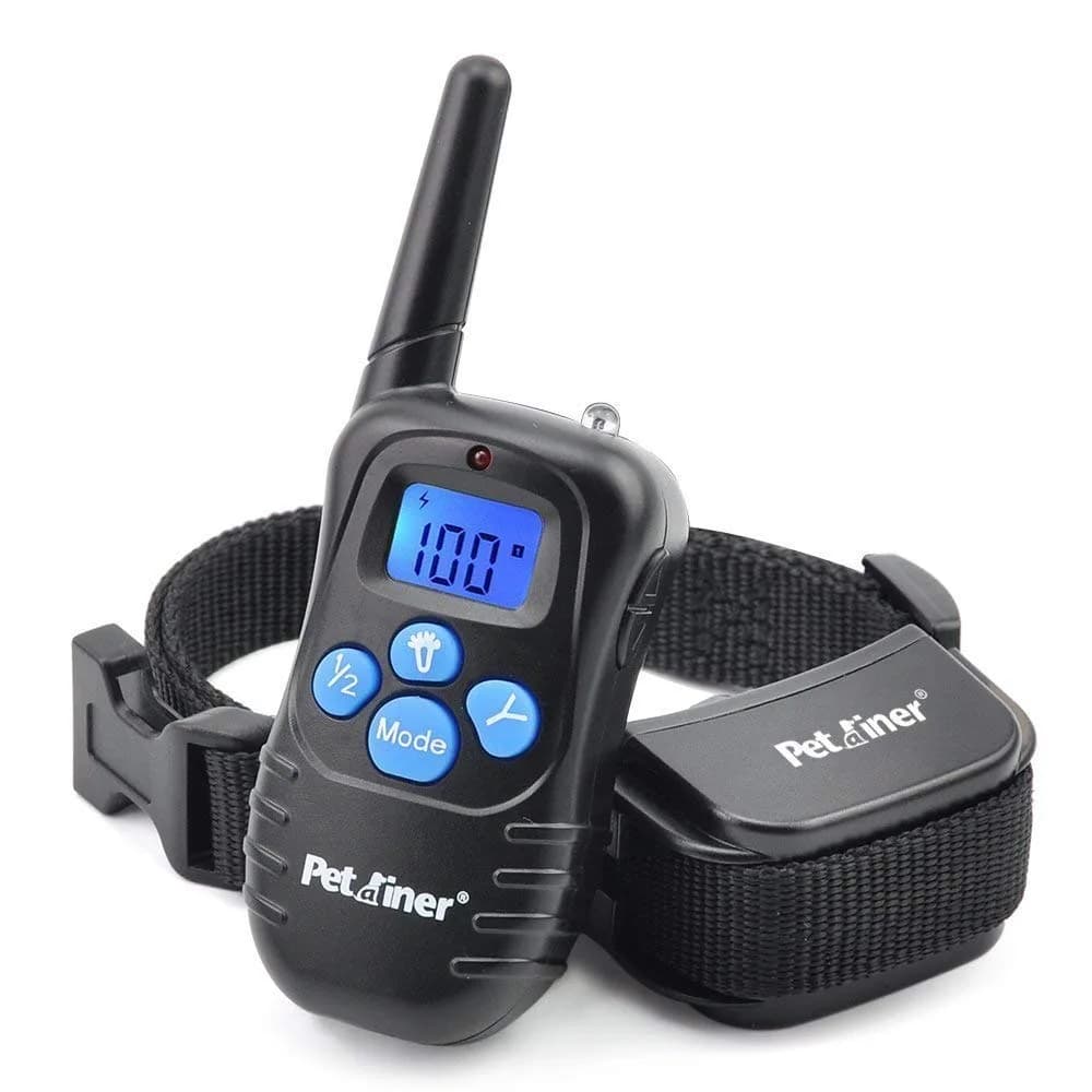Petrainer PET998DRB1 Dog Training Collar Black | 330 yd Remote Control with Beep, Vibration, Static Modes