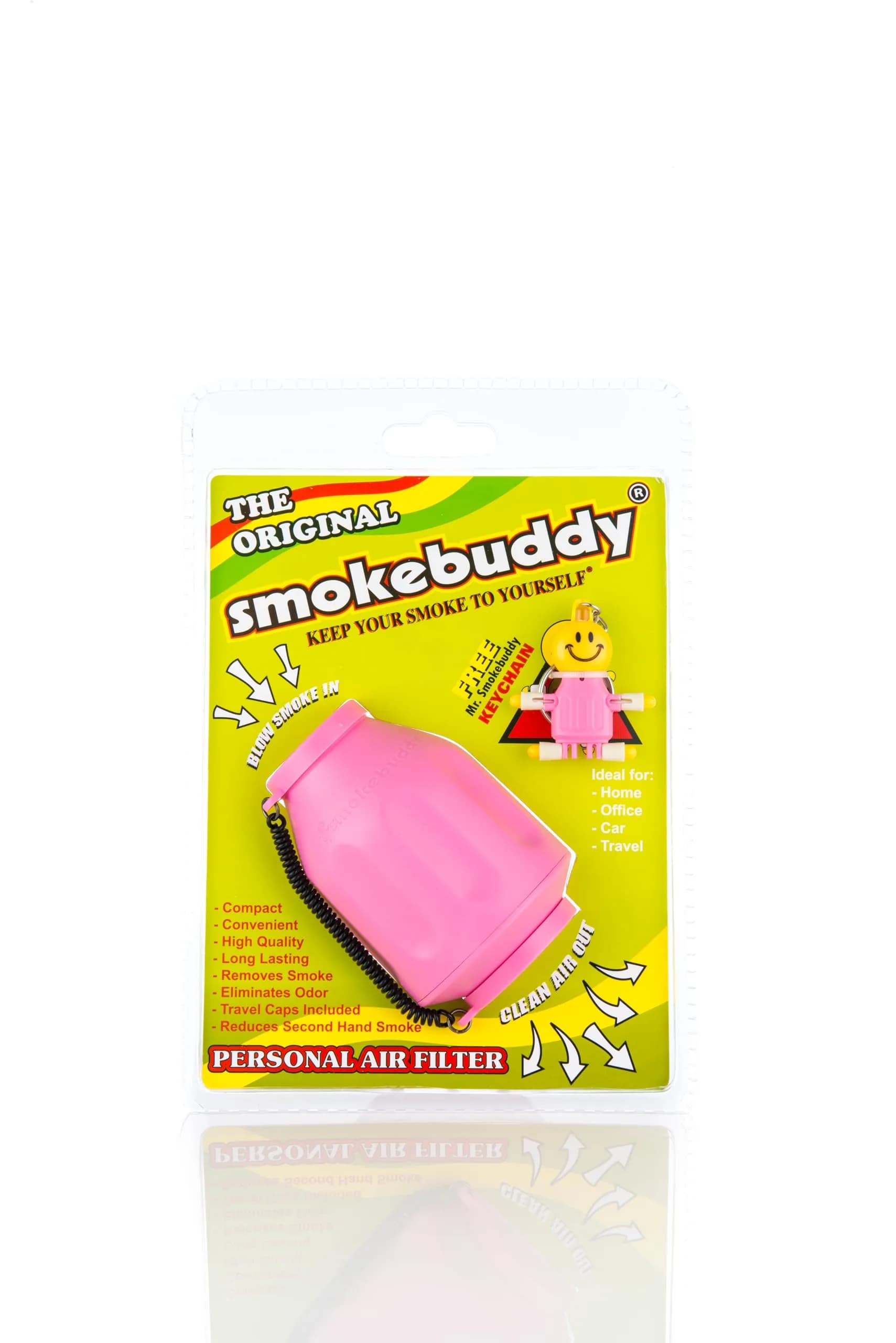 smokebuddy Pink Personal Air Filter | Odorless Smoke Exhalation Support - main product image