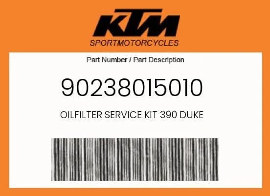 KTM Oil Filter Service Kit 2014-2021 RC 390 Duke | OEM Quality, Complete Kit, USA Import thumbnail 3