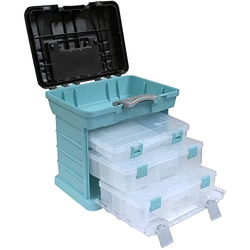 Creative Options 1363-83 Grab N' Go Rack System, Soft Blue, Medium | Versatile Storage for Crafts & Sewing thumbnail 2