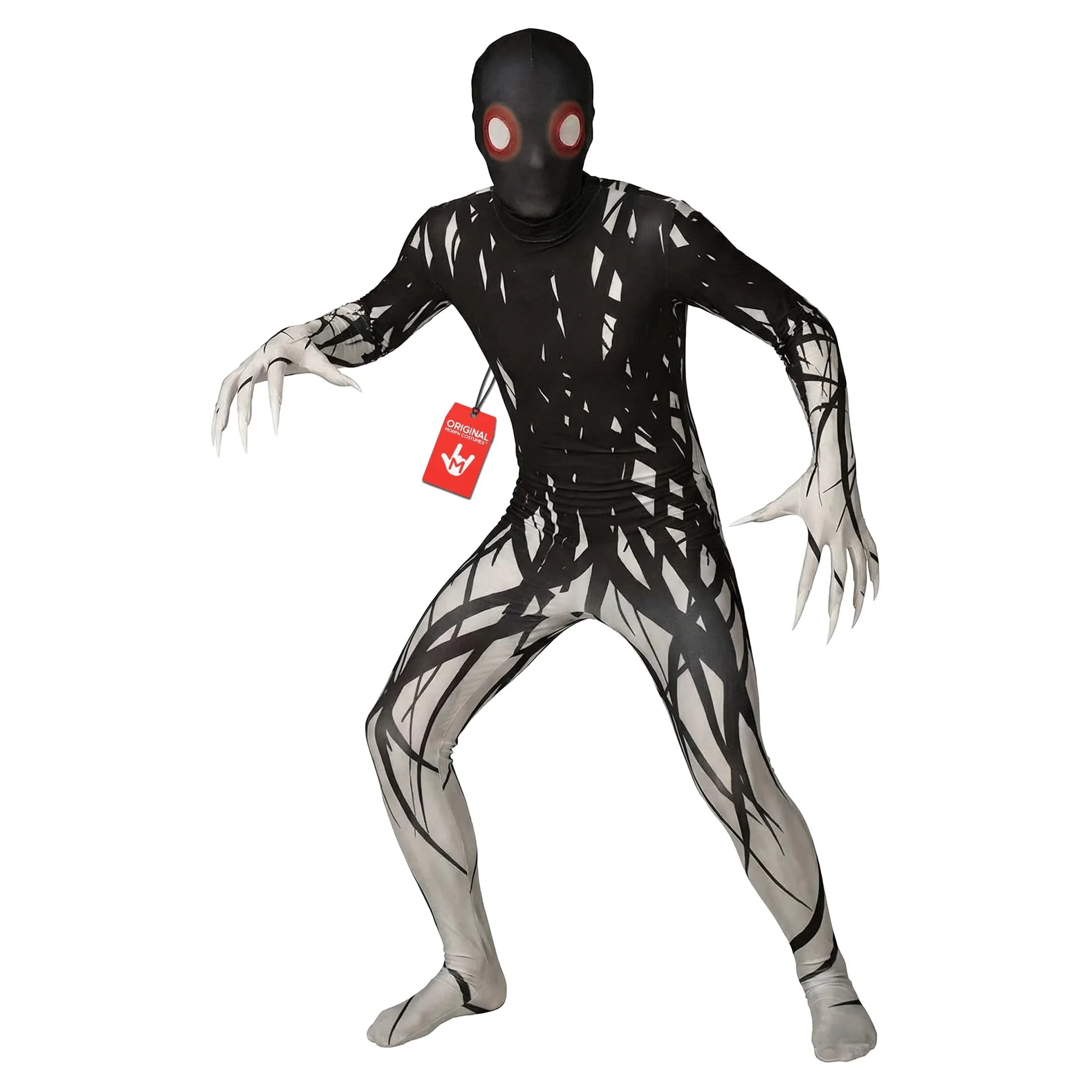 Morphsuits Zalgo Kids Halloween Costume - Medium (10-12 Years) | Full Body Spandex Suit with Hood — Large / Zalgo