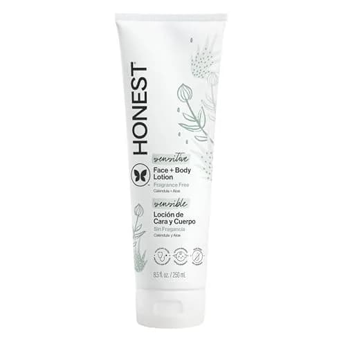 The Honest Company Fragrance-Free Face and Body Lotion 250ml (8.5 fl oz) | Hypoallergenic & Dermatologist-Tested thumbnail 1