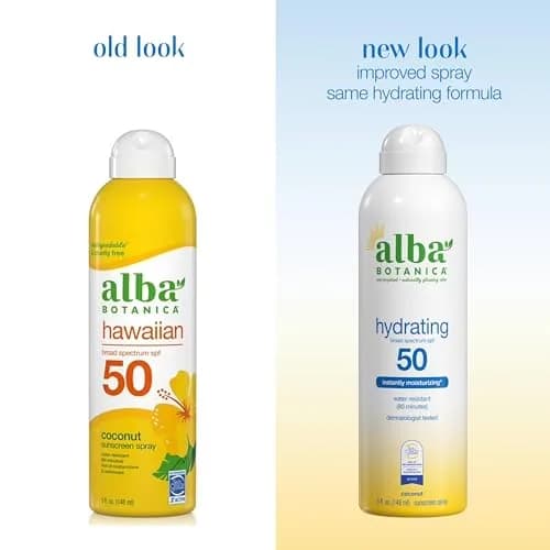 Alba Botanica Hydrating Sunscreen Spray SPF 50 Broad Spectrum Protection 156g (5.5 Fl Oz) | Instantly Moisturizing Water Resistant thumbnail 2