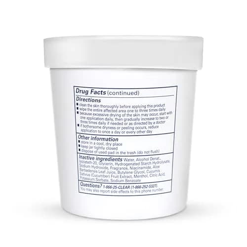 Clearasil Stubborn Acne Control 5in1 Daily Facial Cleansing Pads with Salicylic Acid 90 Count thumbnail 9