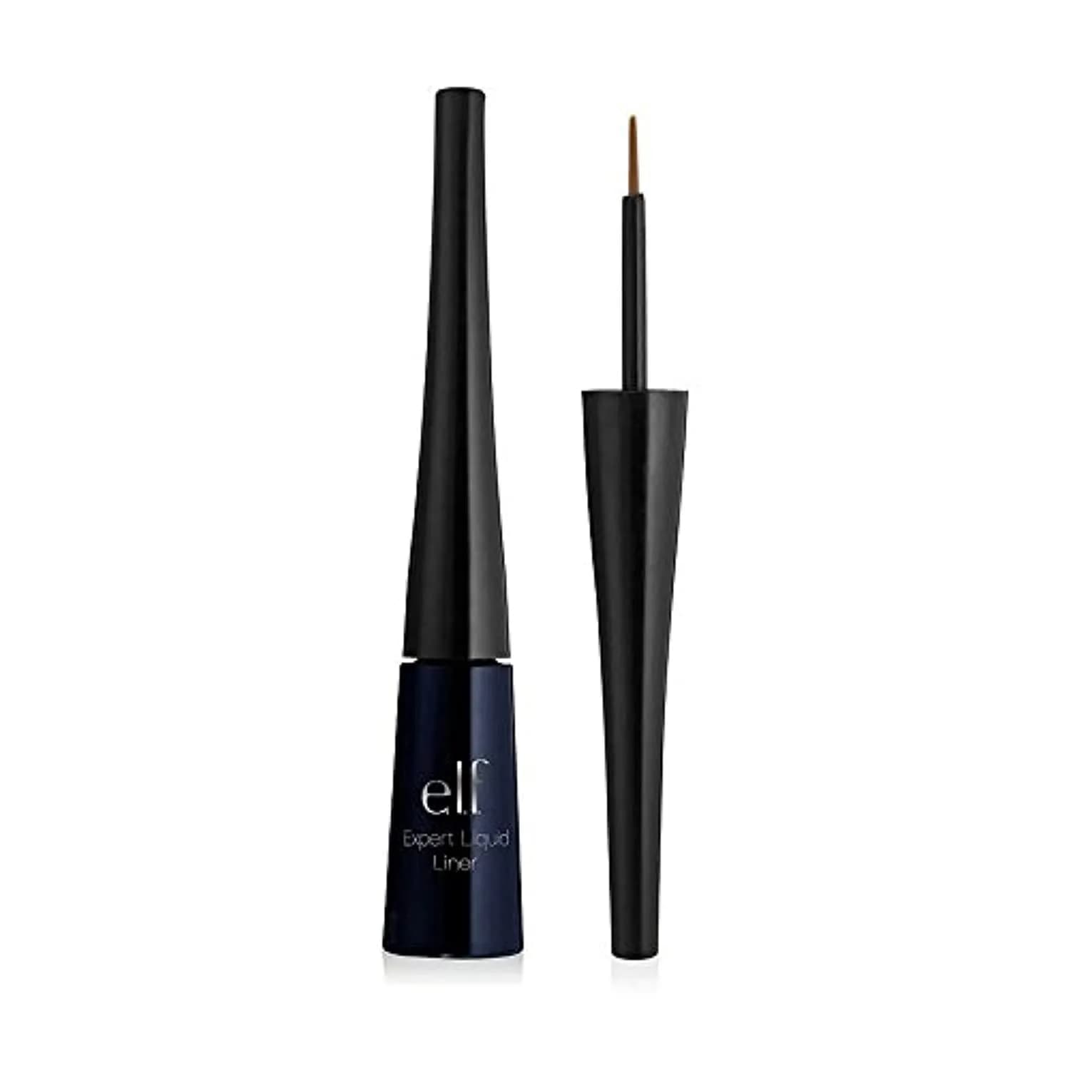 e.l.f. Liquid Eyeliner 0.14 Fl Oz | High-Pigment, Smudge-Proof, Extra-Fine Brush Tip — Midnight