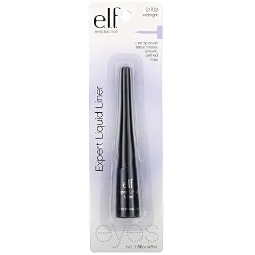 e.l.f. Expert Liquid Eyeliner Midnight 0.15 Fl Oz (4.4ml) | Smudge-proof & Easy Glide thumbnail 2