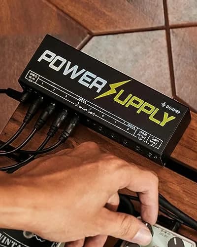 Donner DP-1 Guitar Power Supply 10 Isolated DC Outputs for 9V/12V/18V Effect Pedals | Powers 10 Pedals with Short-Circuit Protection thumbnail 9