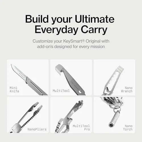 KeySmart Original Key Holder Compact Key Organizer for Key Chain Black 8 Keys | Ditch Jingle & Bulk thumbnail 5