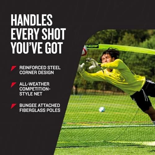 Franklin Sports Blackhawk Portable Soccer Goal - Large 2.07 kg (4.32 lb) | All-Weather Fiberglass Frame thumbnail 4