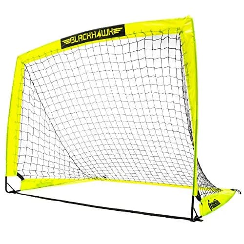 Franklin Sports Fiberglass Blackhawk Goal - Extra Large | Portable Backyard Soccer Net — 4' x 3'