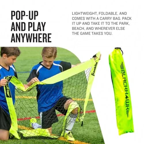Franklin Blackhawk Portable Soccer Goal 1.2m x 0.9m (4' x 3') | Backyard Training & Match Play thumbnail 5