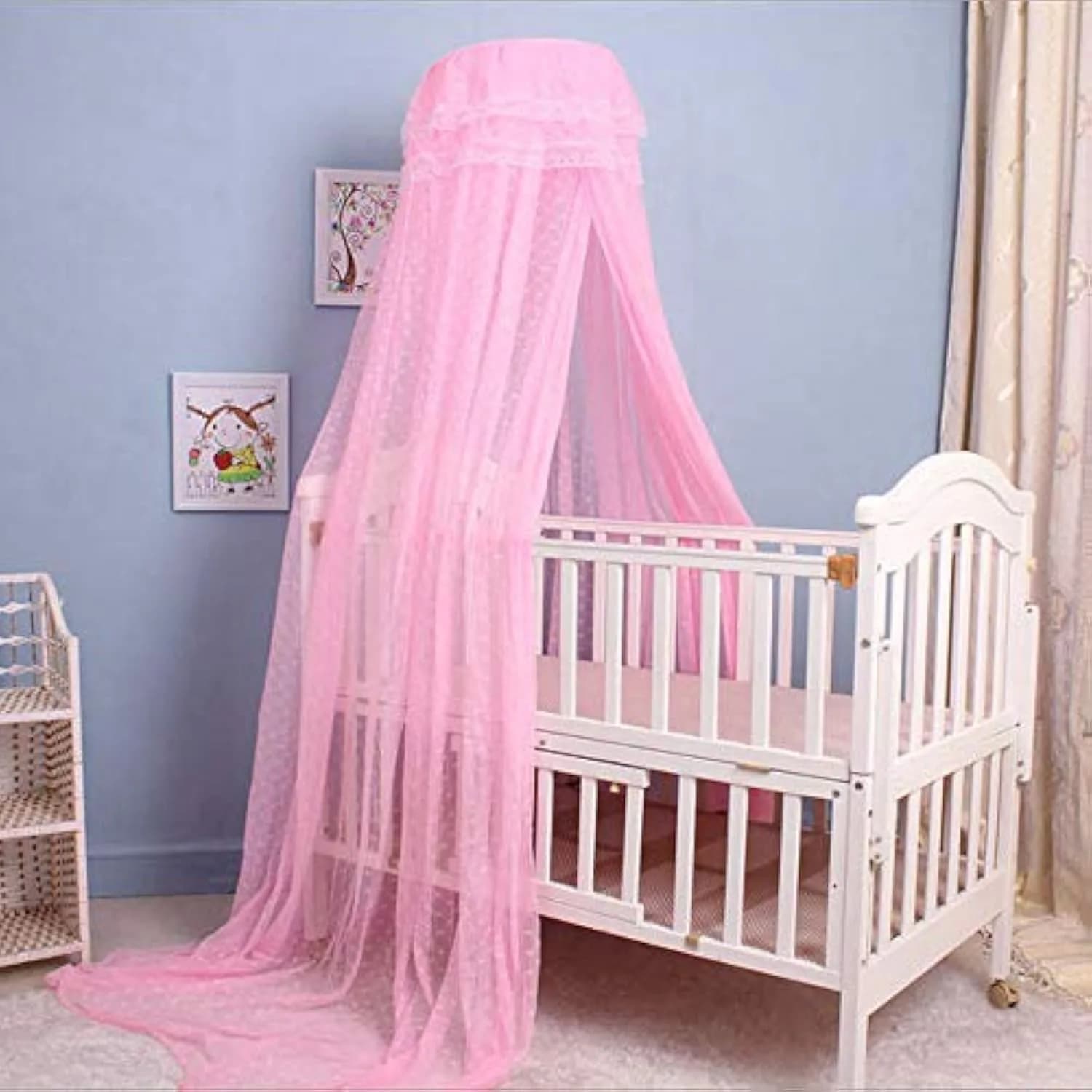 Cdycam Pink Bed Dome Mosquito Netting 35x220x550CM | Breathable & Easy Install - main product image