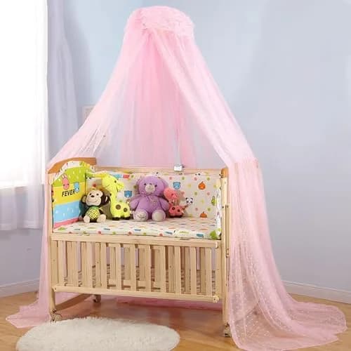 Cdycam Pink Bed Dome Mosquito Netting 35x220x550CM | Breathable & Easy Install thumbnail 2