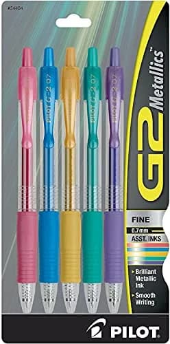 PILOT G2 Refillable Gel Pens 0.7mm Assorted Inks | Smooth, Long-Lasting, Refillable thumbnail 1