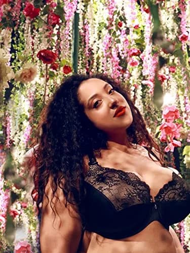 Curvy Couture Tulip Sexy Lace Plus Size Push Up Bra 34G | Supportive & Elegant thumbnail 7