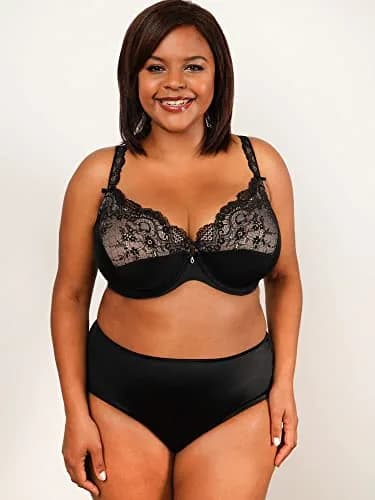 Curvy Couture Tulip Sexy Lace Plus Size Push Up Bra 34G | Supportive & Elegant thumbnail 3