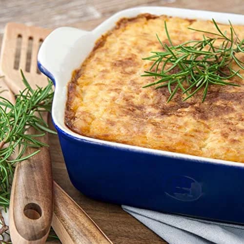 Emile Henry Modern Classics 13" x 9" Ceramic Rectangular Baker, Twilight | Versatile oven-safe bakeware for family recipes thumbnail 2
