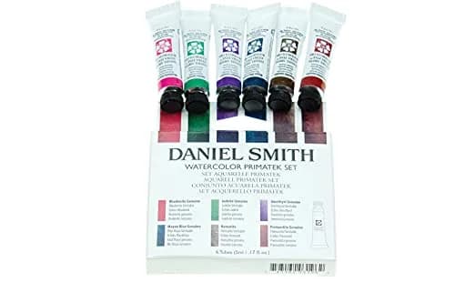 Daniel Smith Watercolor Set 6 Tubes | PrimaTek & Luminescent Colors, 5ml each, Made in USA thumbnail 1