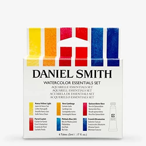 Daniel Smith Extra Fine Watercolor Set | 6 Tubes, 5ml, Blue/Yellow/Transparent, Artist Quality thumbnail 2