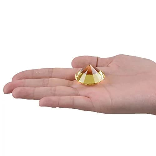 LONGWIN 30mm (1.2 inch) Crystal Diamond Paperweight Multicolor | Sparkling Table Decor thumbnail 8