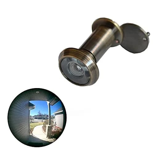 TOGU Solid Brass UL Listed Door Viewer 220-Degree View with Privacy Cover | 35mm-55mm Door Thickness thumbnail 1