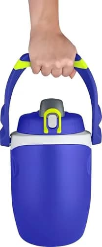 Thermos 64 Ounce Foam Insulated Hydration Bottle, Blue | Keeps Water Cold 12H thumbnail 5