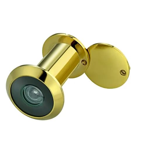 TOGU TG2814YG-PVD Gold Solid Brass Door Viewer Peephole with Privacy Cover | 220-Degree View, UL Listed thumbnail 1