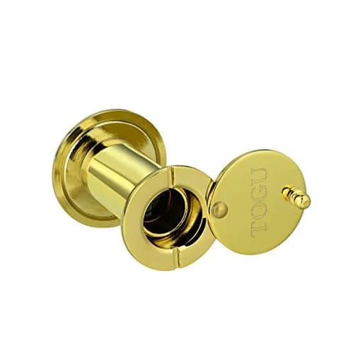 TOGU TG2814YG-PVD Gold Solid Brass Door Viewer Peephole with Privacy Cover | 220-Degree View, UL Listed thumbnail 5
