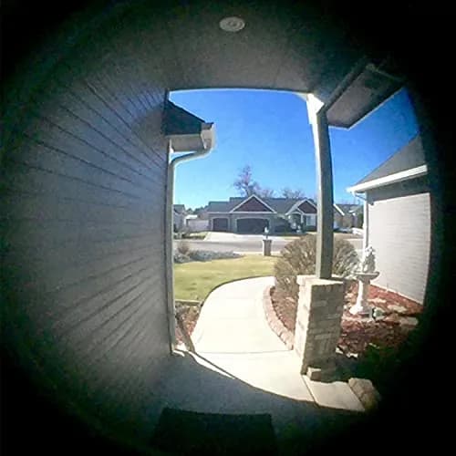 TOGU Solid Brass Door Viewer 220° Polished Chrome | Heavy Duty Privacy Cover thumbnail 7