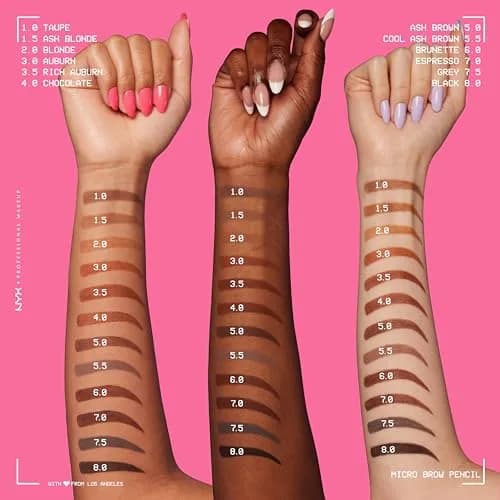 NYX PROFESSIONAL MAKEUP Micro Brow Pencil, Precise Eyebrow Pencil - Auburn | Natural Fill & Define thumbnail 6