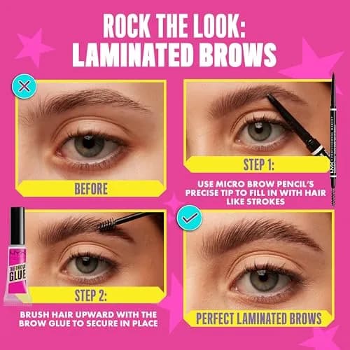 NYX PROFESSIONAL MAKEUP Micro Brow Pencil, Precise Eyebrow Pencil - Auburn | Natural Fill & Define thumbnail 7