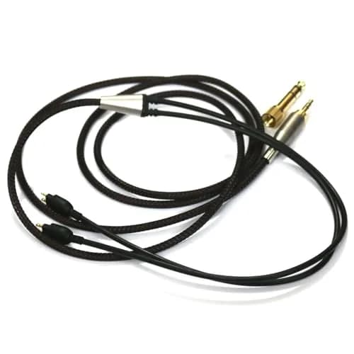NewFantasia Replacement Audio Upgrade Cable for Sennheiser HD650, HD600, HD580, HD660S, Massdrop HD6XX Headphones | 2m (6.6ft) Braided OFC thumbnail 2