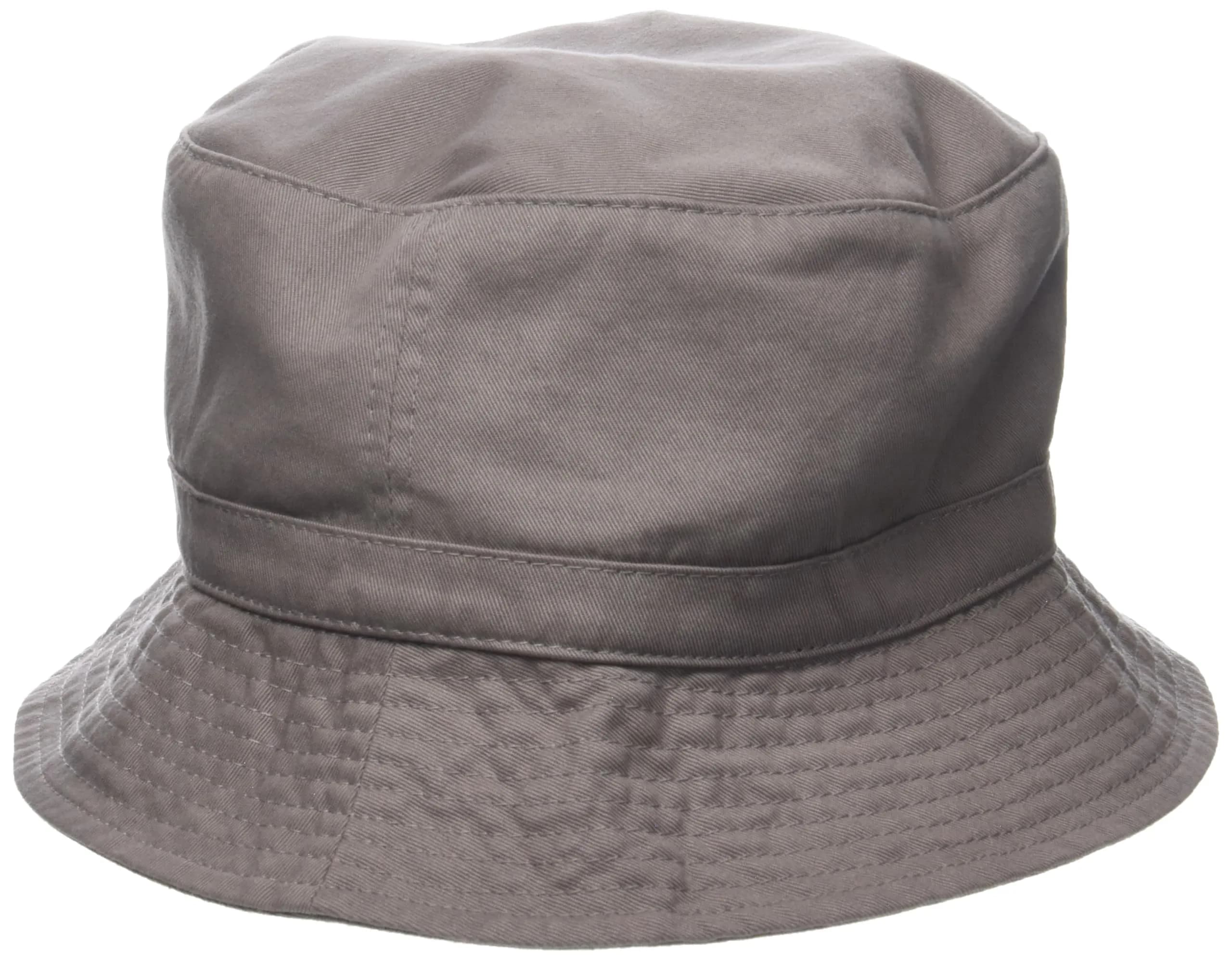 DECKY Polo Bucket Hat, Grey, L/XL | Washed Cotton, Snug Fit, Unconstructed Style