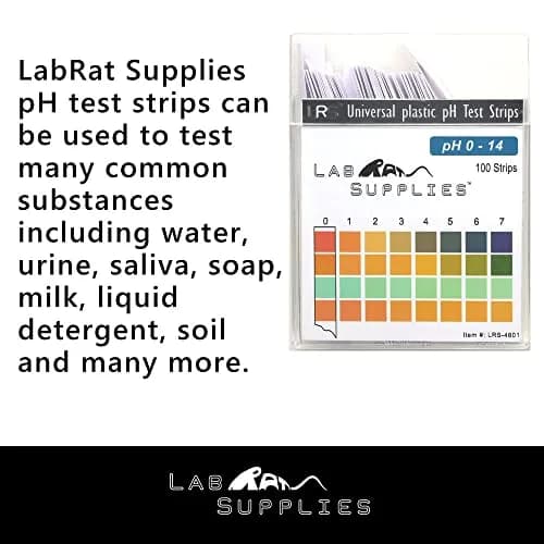 LabRat Supplies Universal pH Test Strips 0-14 pH (100 Count) | Accurate Acidity & Alkalinity Testing thumbnail 7