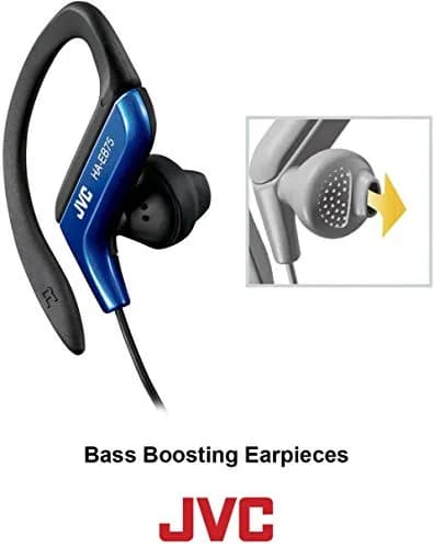 JVC Sports Clip Headphone, Green | Adjustable Secure Fit, Splash-proof, Wired thumbnail 3