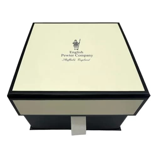 English Pewter Company 11oz Old Fashioned Whisky Rocks Glass with Stag Deer Head Pewter Base thumbnail 5